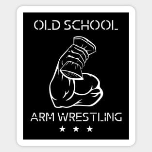 Old School Arm Wrestling Sticker